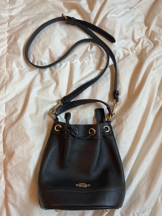 Coach Handbags - Black with gold accents Coach bag.